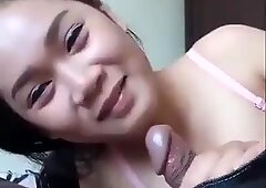 Drăguțe chineză fata sucking boyfriends small pula
