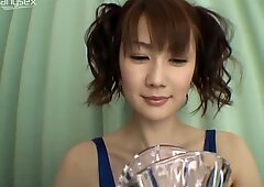Ardent Asian chick plays with a dildo for gaining delight